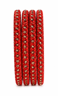 Red Metal Bangles