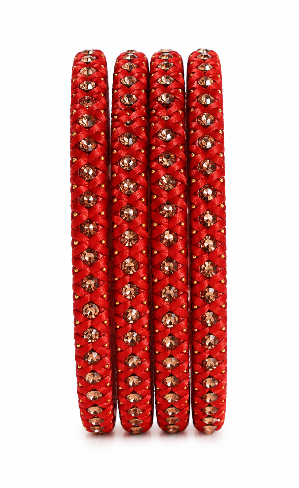 Red Metal Bangles