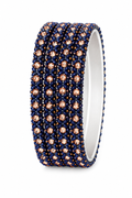 Metal bangles - Navy blue