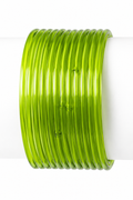 Glass Bangles | Lime Green