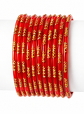 Glass Bangles - Red