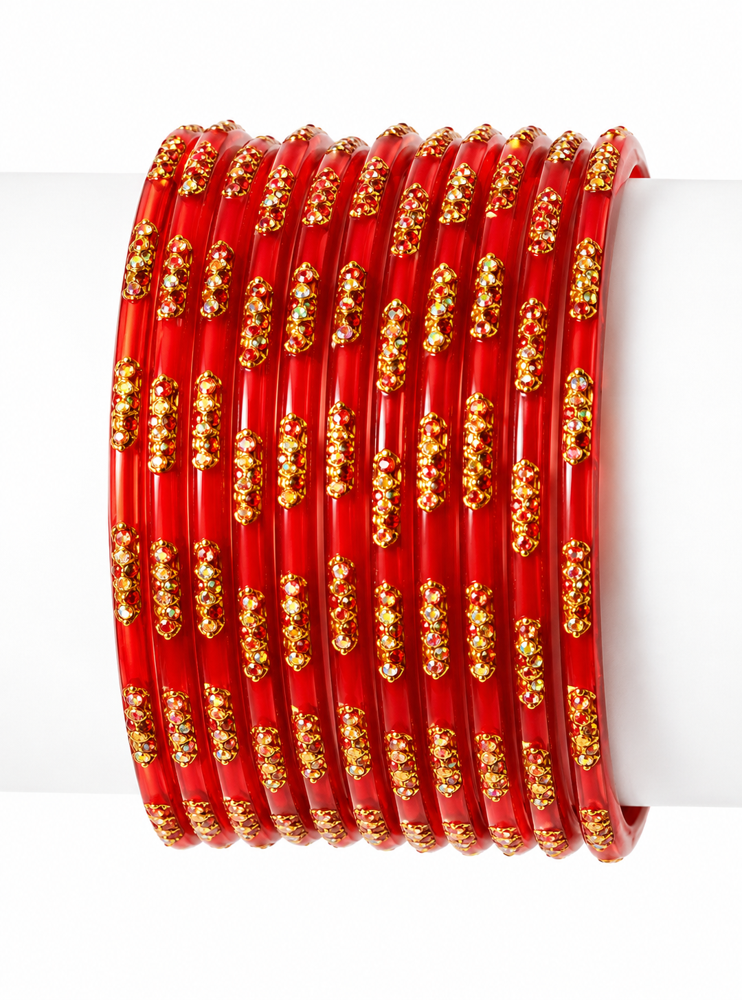 Glass Bangles - Red