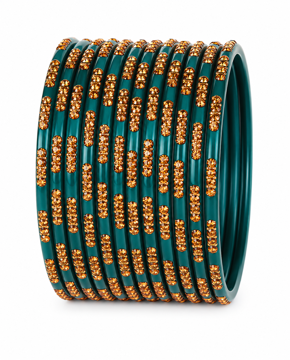 Glass Bangles - teal