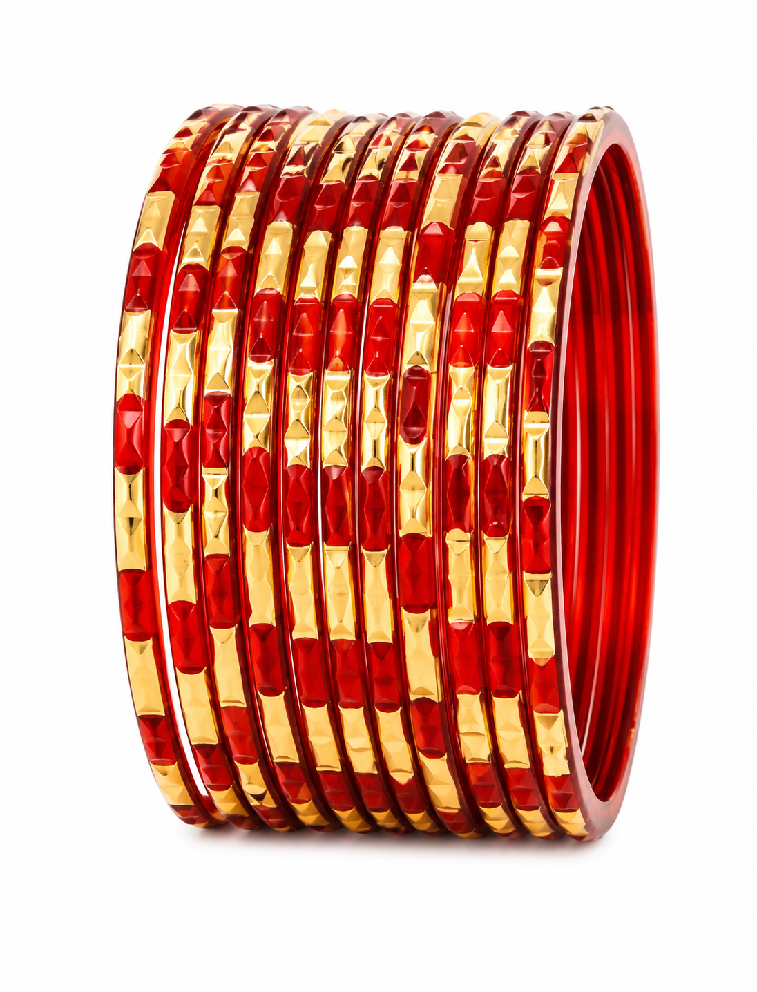 Glass Bangles | Red