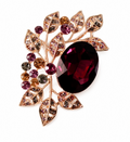 Leaf saree Brooch