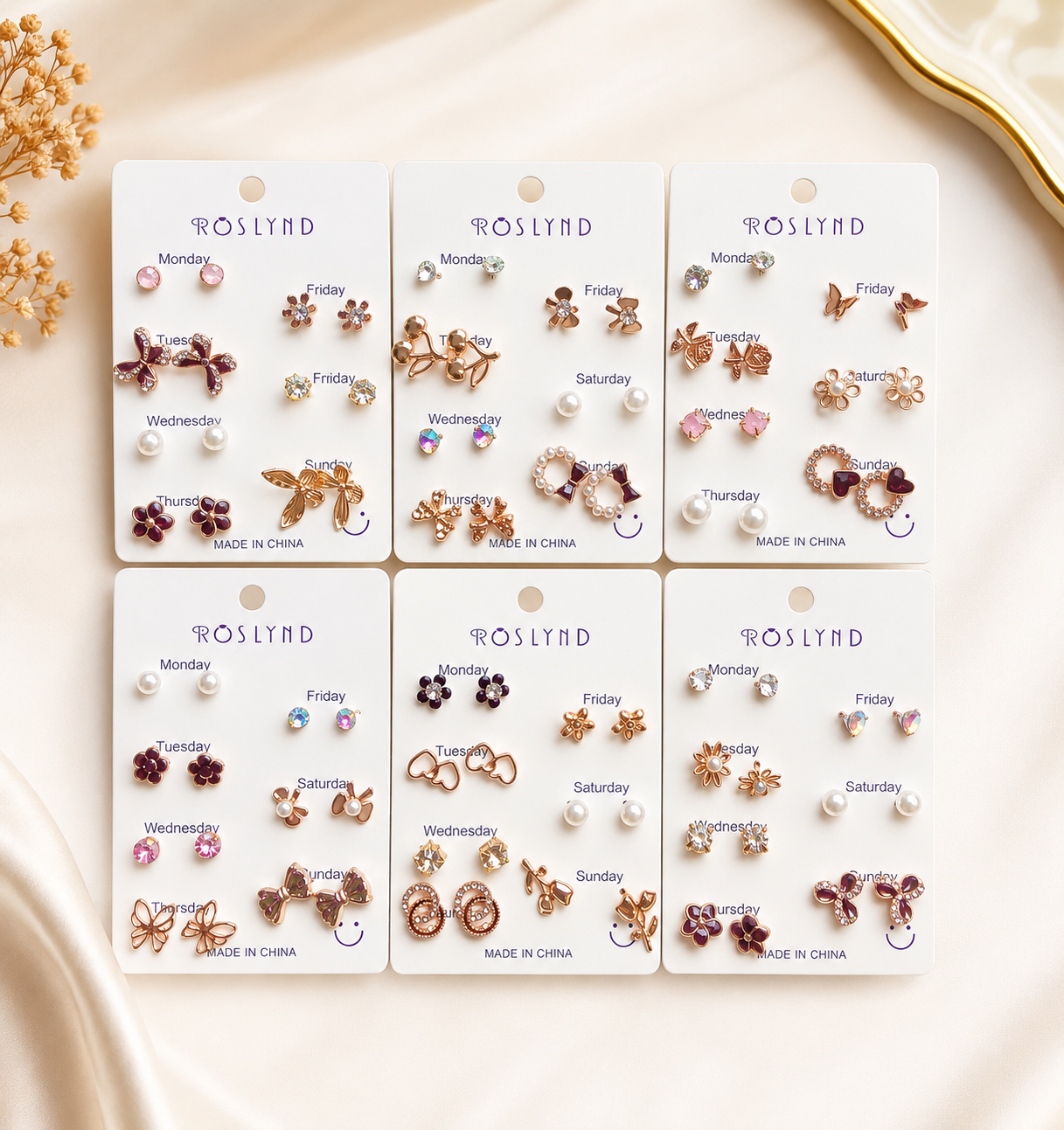 7 pcs Earring stud