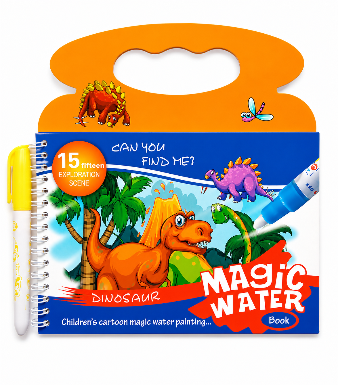 Dinosaur-themed magic water activity book