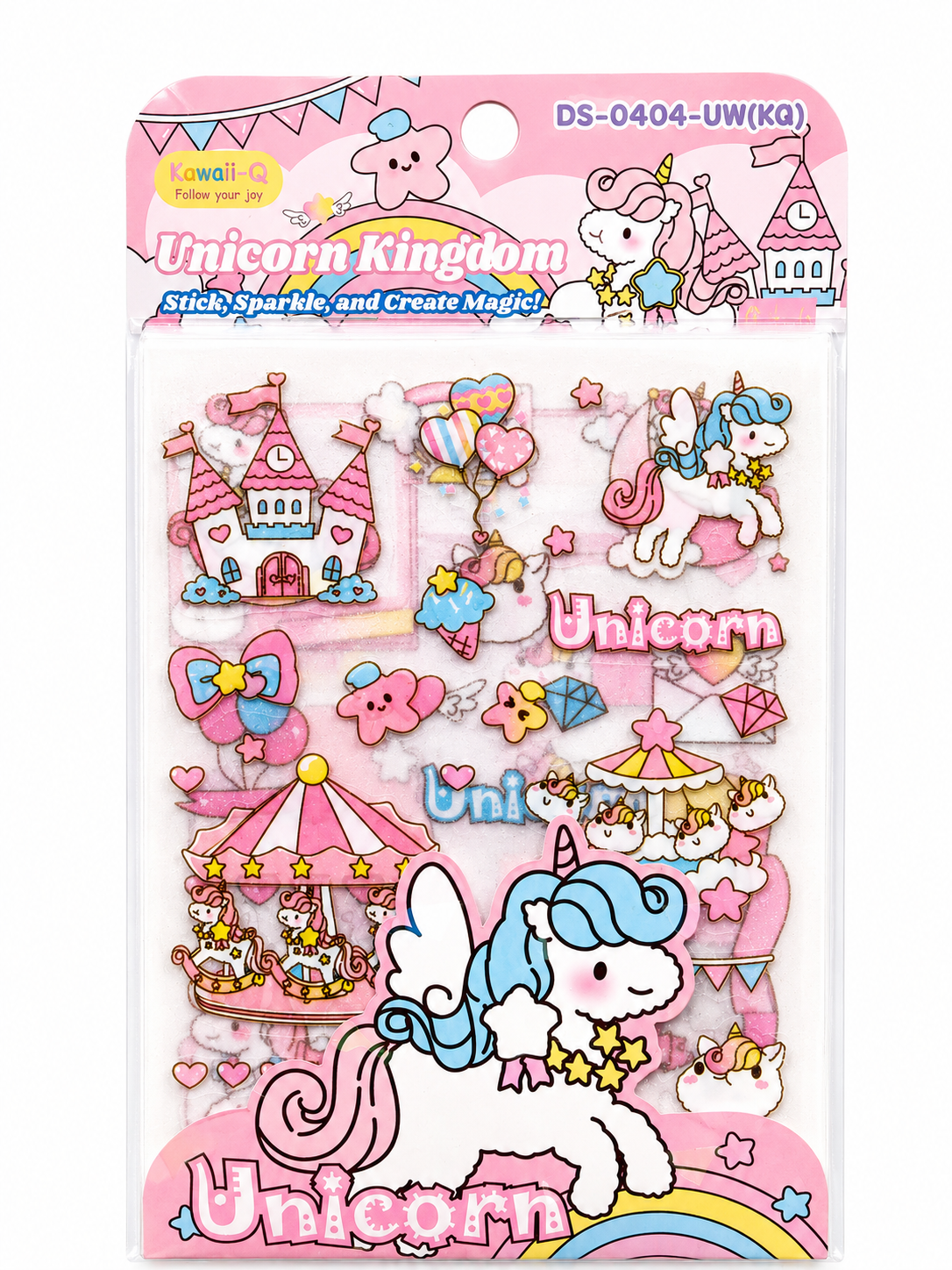 Kawaii Unicorn Kingdom sticker pack