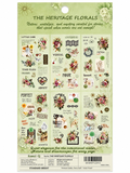 Twilight Stories vintage floral sticker set - 6 sheets