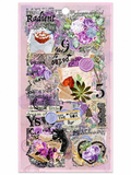 Twilight Stories vintage floral sticker set - 6 Sheets