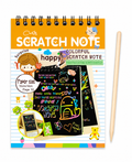 Playful scratch note with doodles