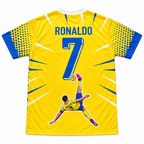 Cristiano Ronaldo fan jersey mockup