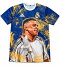 Mbappé jersey with burst design