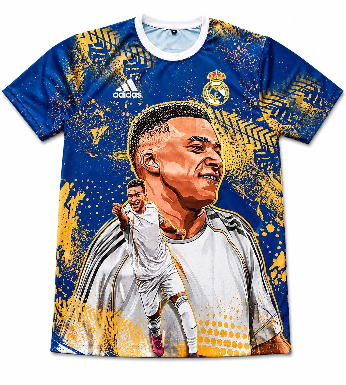 Mbappé jersey with burst design