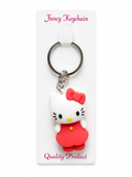Fancy keychain with cute kitty charm
