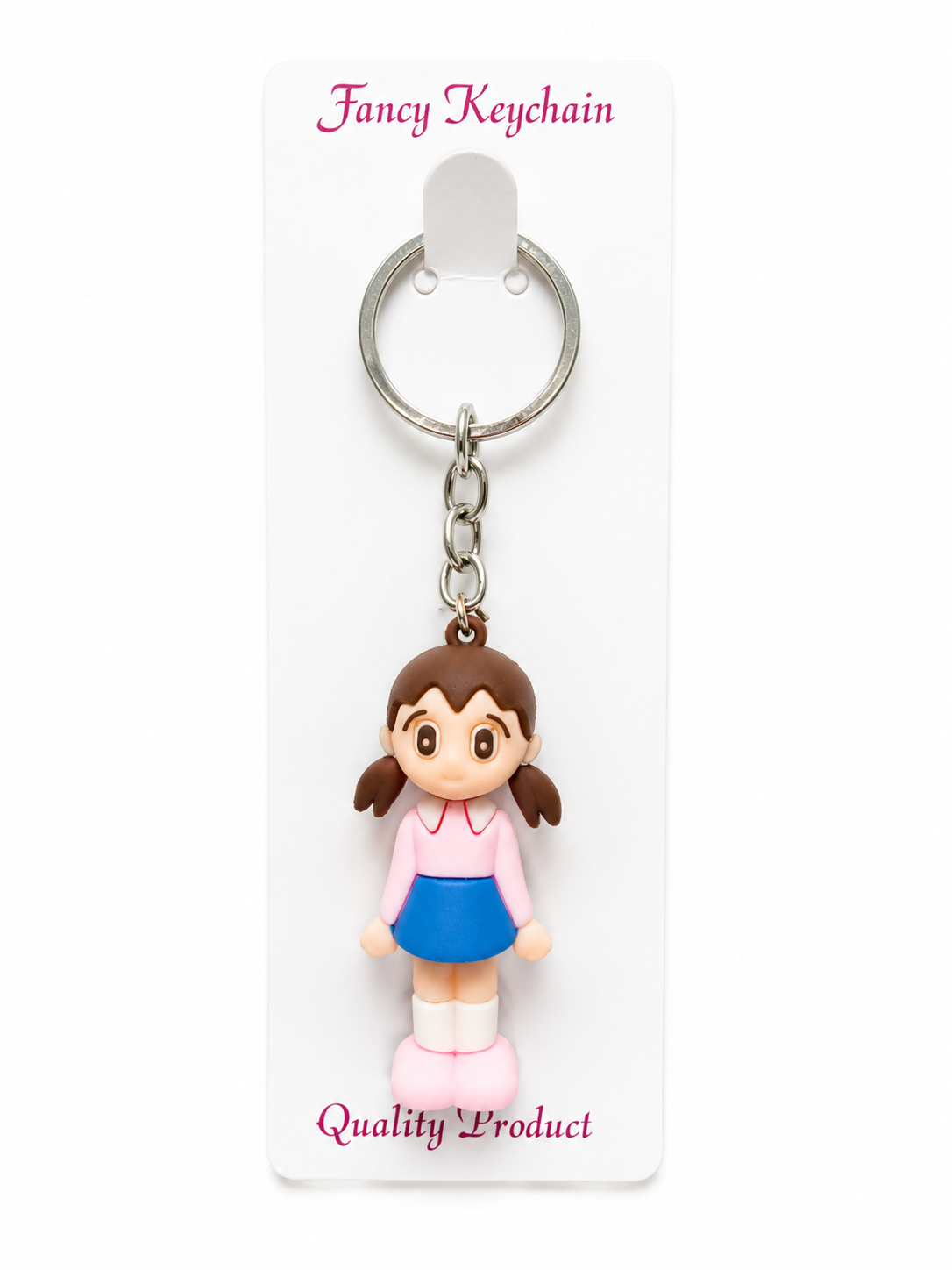 Fancy keychain with cute Shizuka