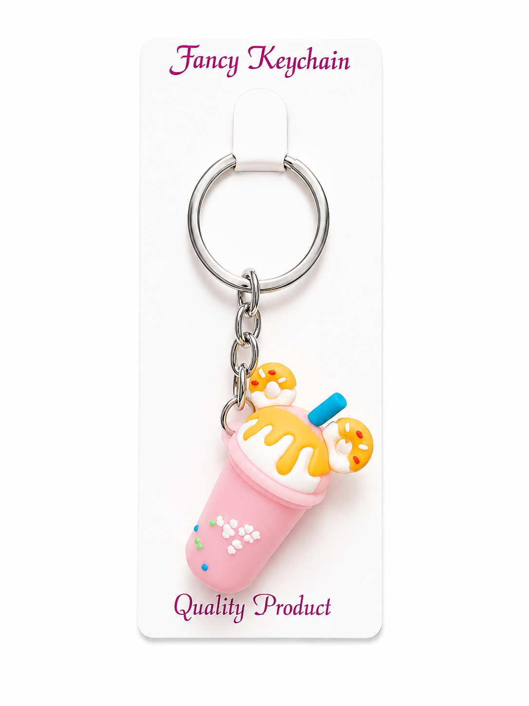 Fancy cute Desert keychain - pink