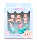Cute baby eraser set packaging- Blue