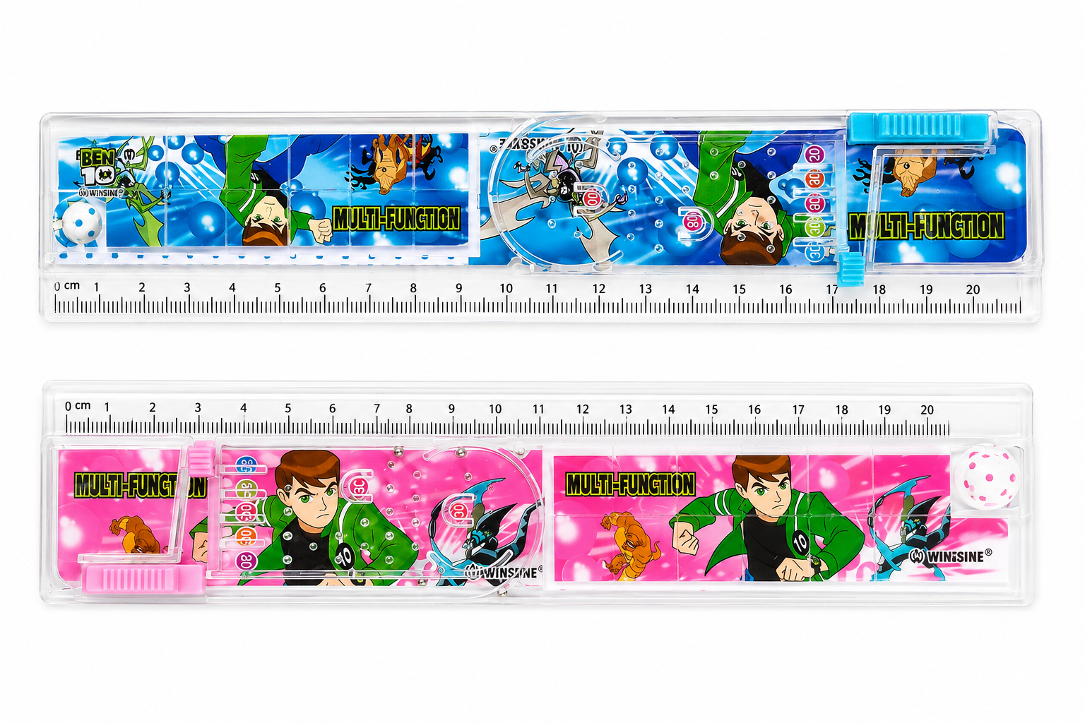 Colorful Ben 10 multifunction rulers