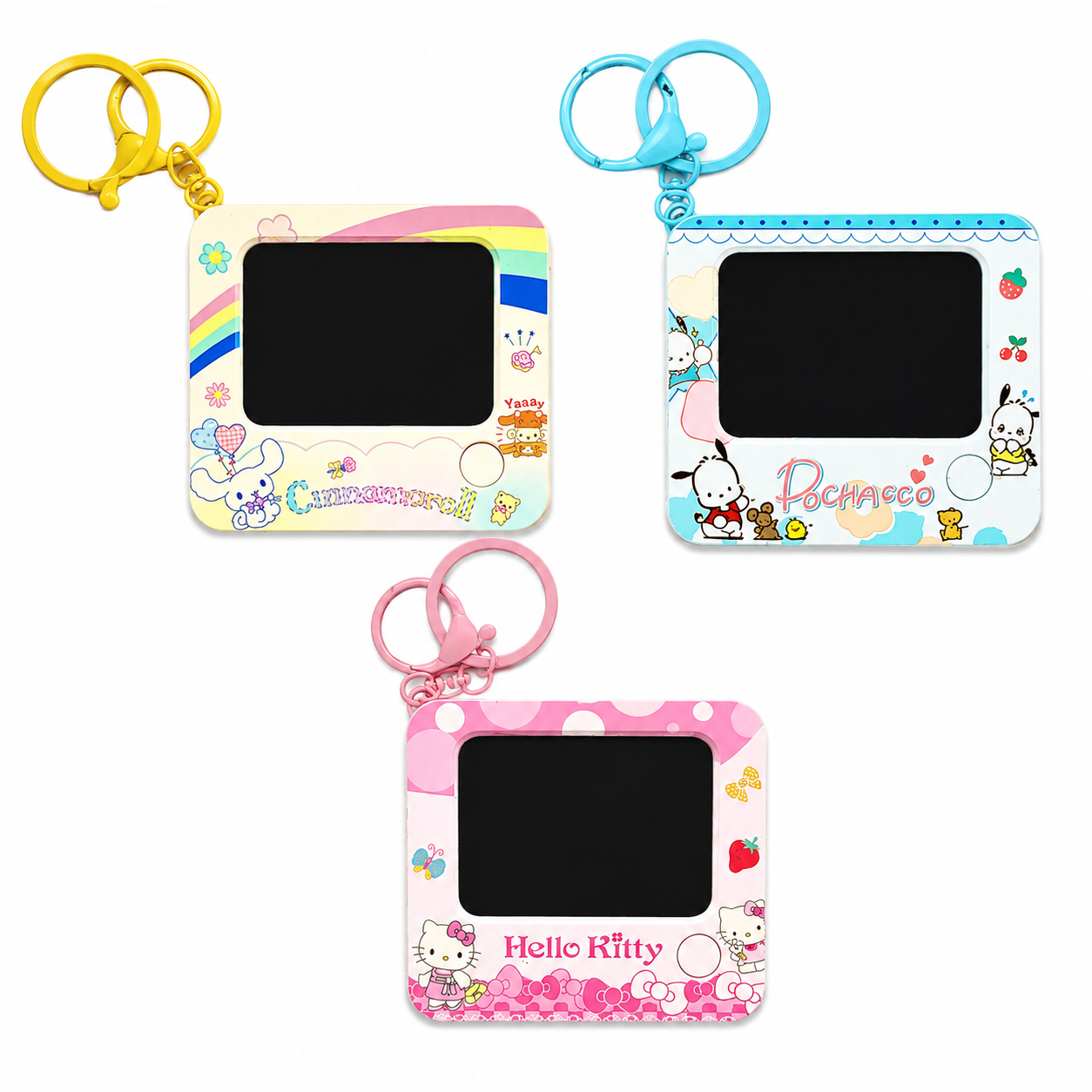 LCD keychain with stand