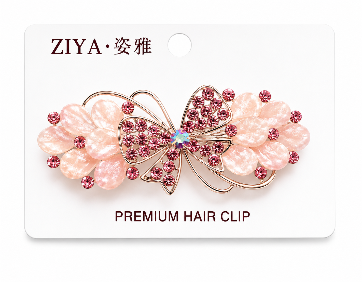 Premium hair clip - Medium (Pink)