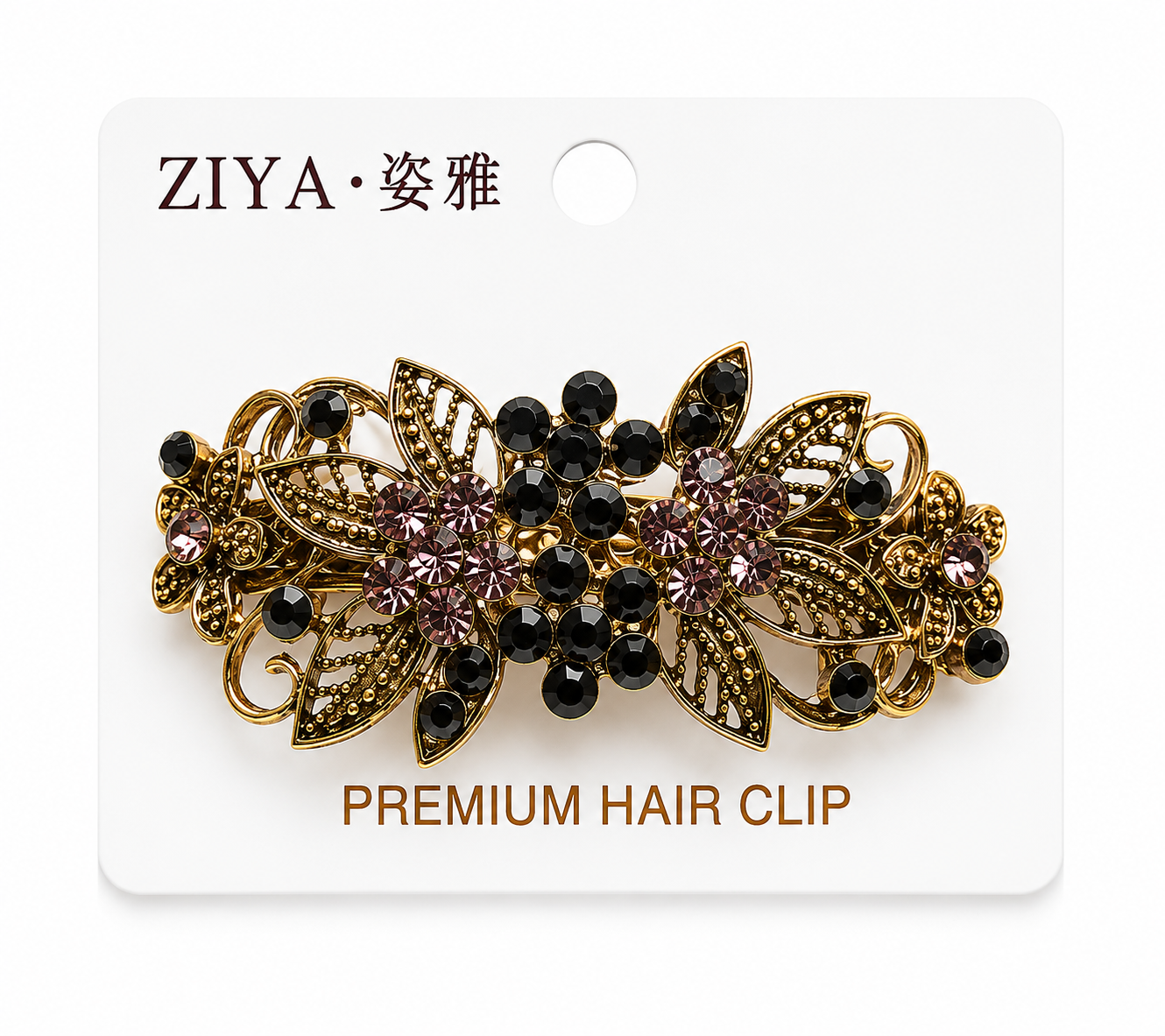 Premium hair clip - Medium (Black)