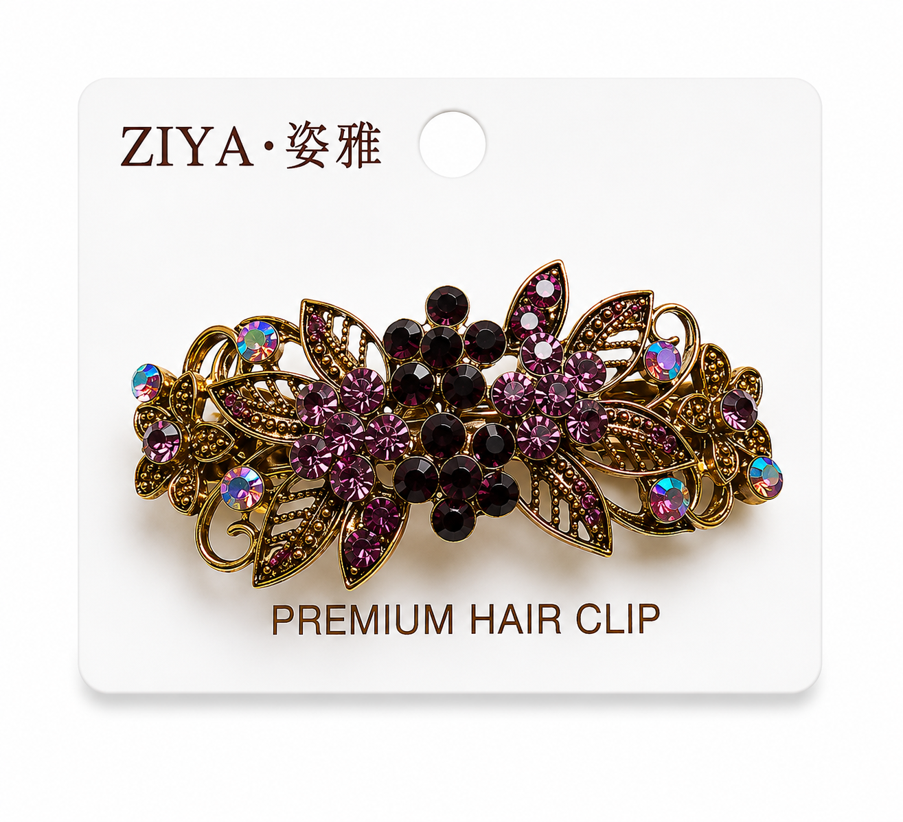 Premium hair clip - Medium (Purple)