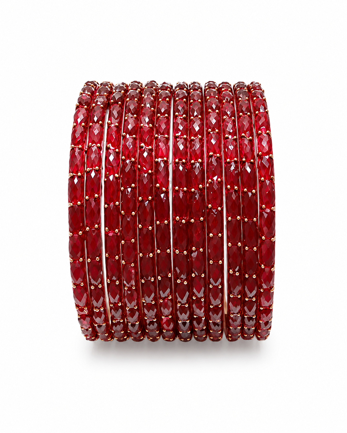 Rain drops bangles | wine red