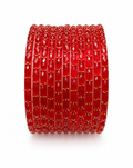 Rain drops bangles | Red