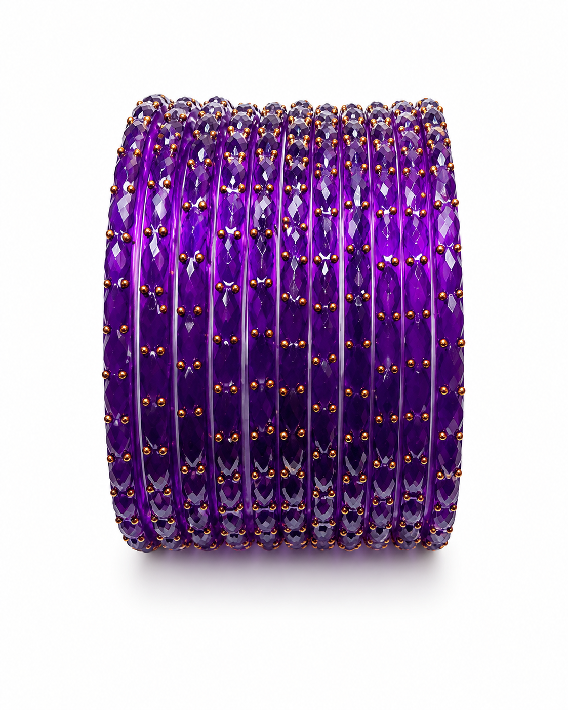 Rain drops bangles | Purple