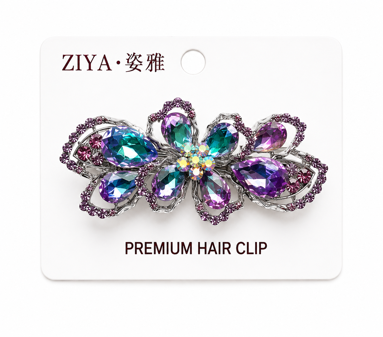 Premium hair clip - Medium (Purple)