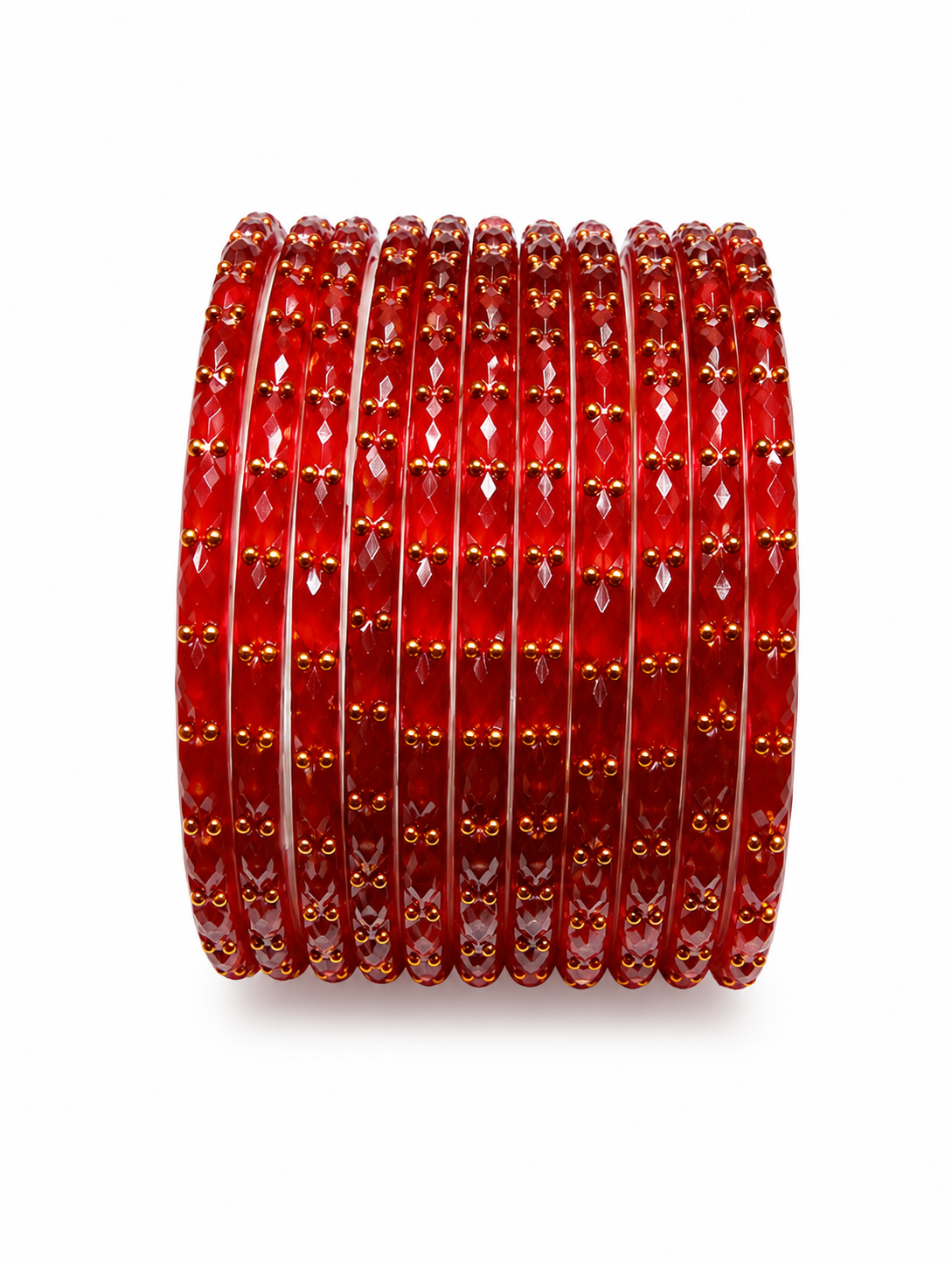 Rain drops Bangles | Redish Brown