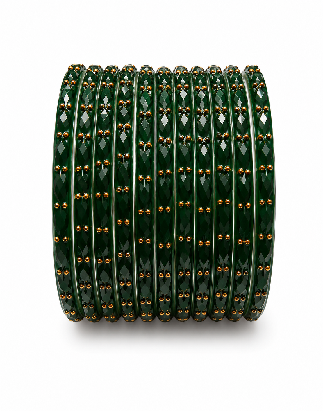 Rain Drop Bangles | Emerald
