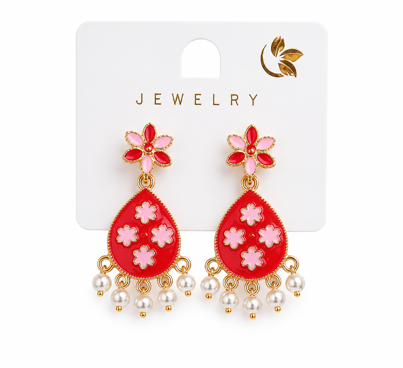 Elegant flower earrings