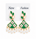 Elegant gold-tone drop earrings