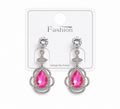 Elegant pink gemstone earrings