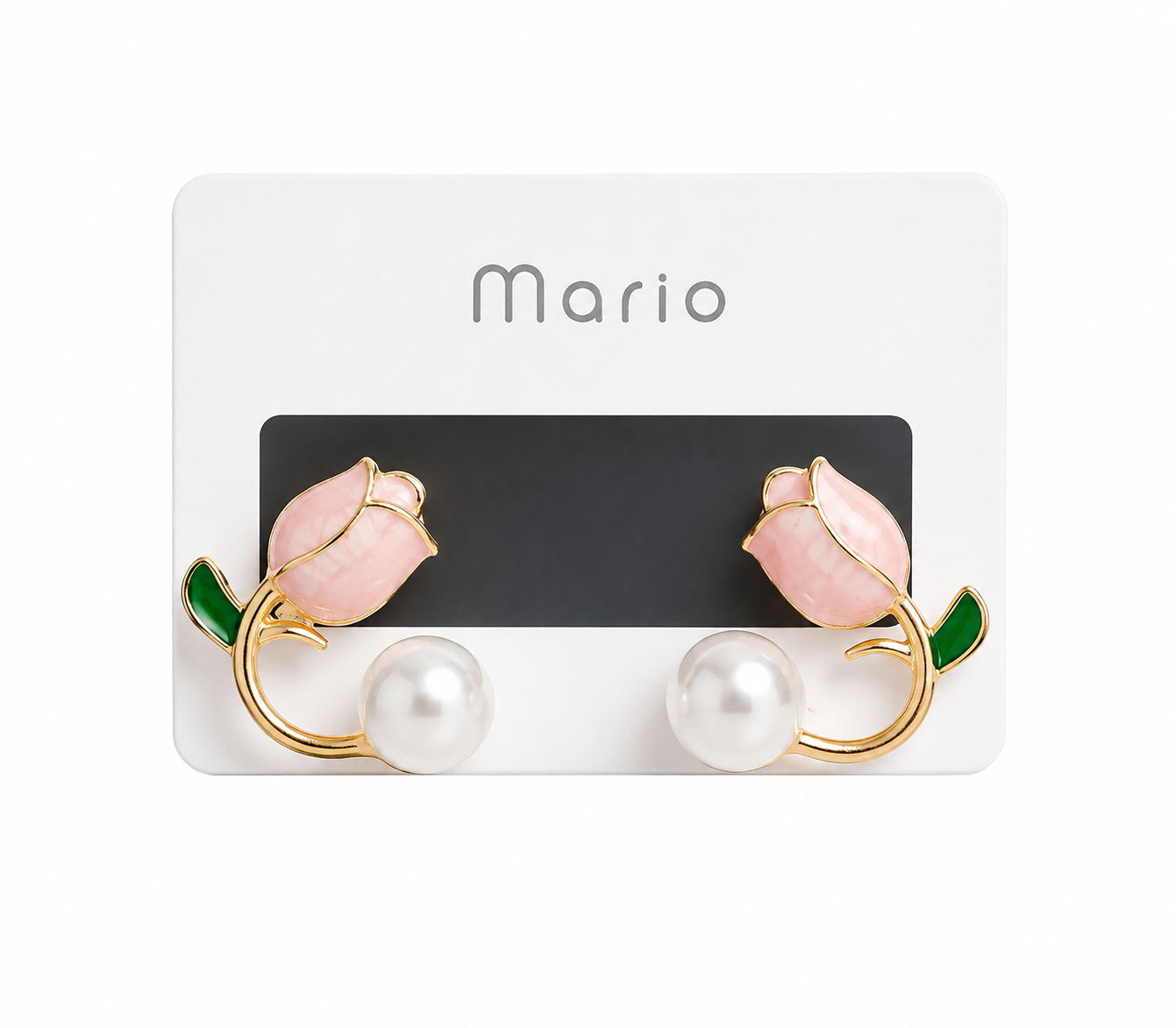 Elegant rosebud earrings