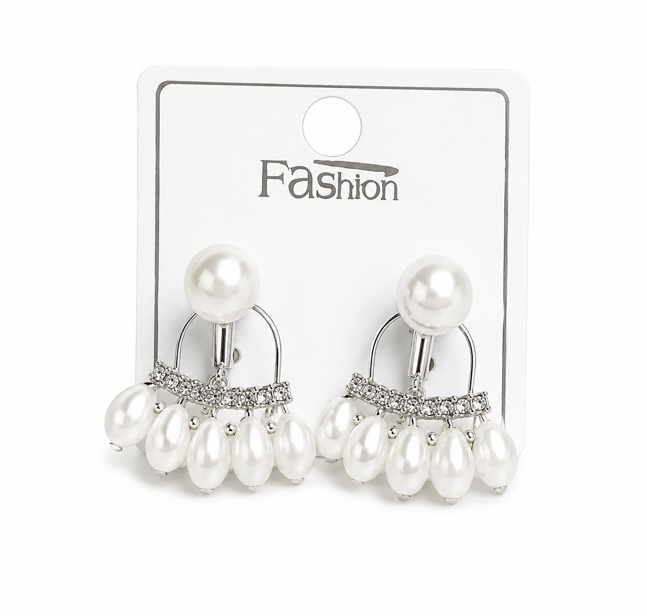 Elegant pearl drop earrings