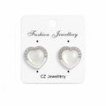 Elegant heart-shaped earrings