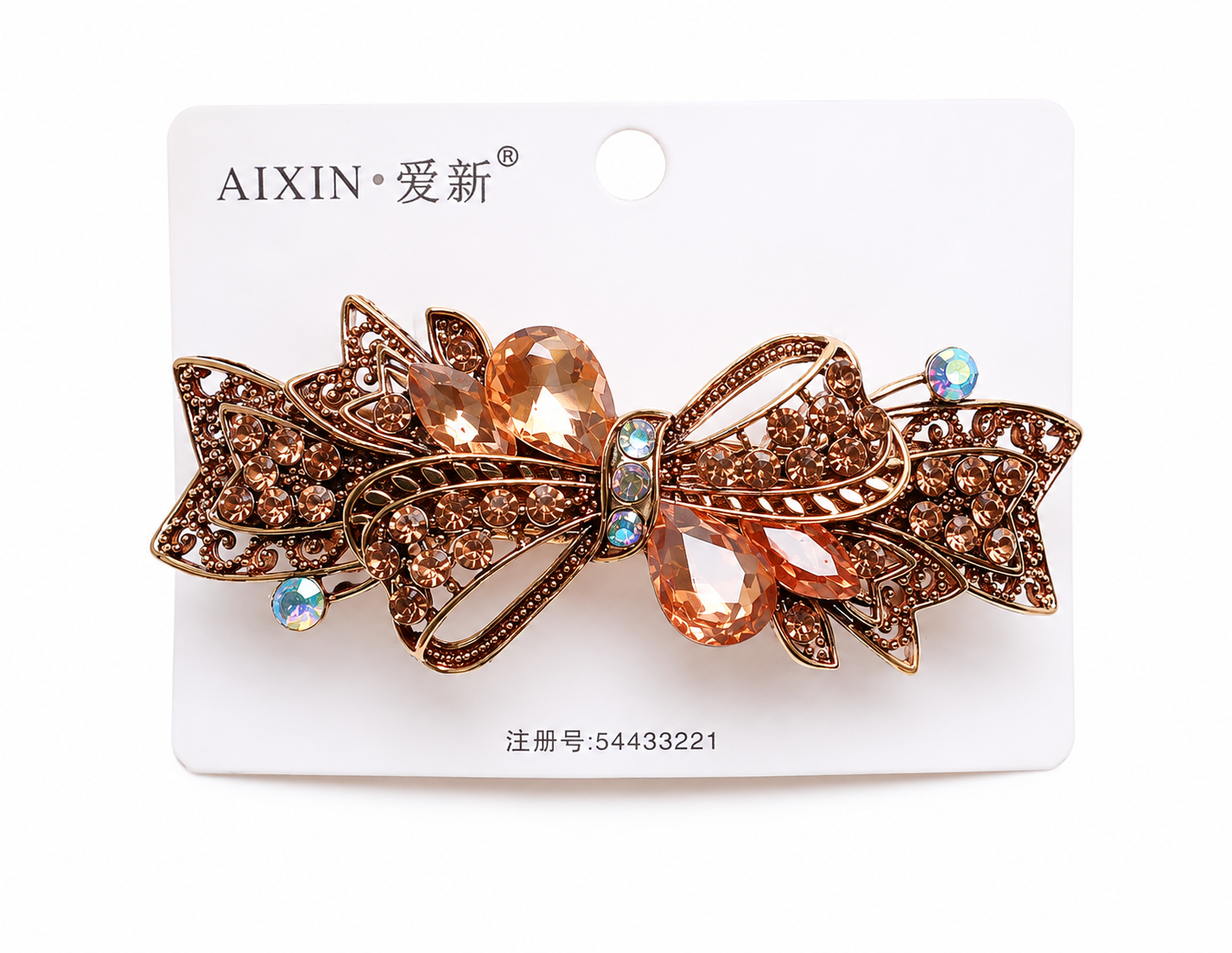 Premium hair clip - Large (Orange)