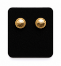 Gold stud earrings