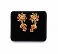Ornate gold earrings - Small
