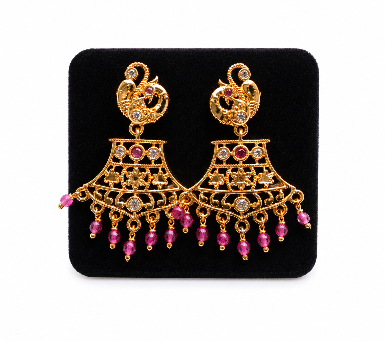 Ornate gold  earrings