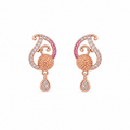 Gold ornate drop earrings