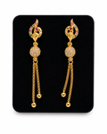 Elegant gold-tone drop earrings