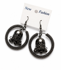 Metallic earrings