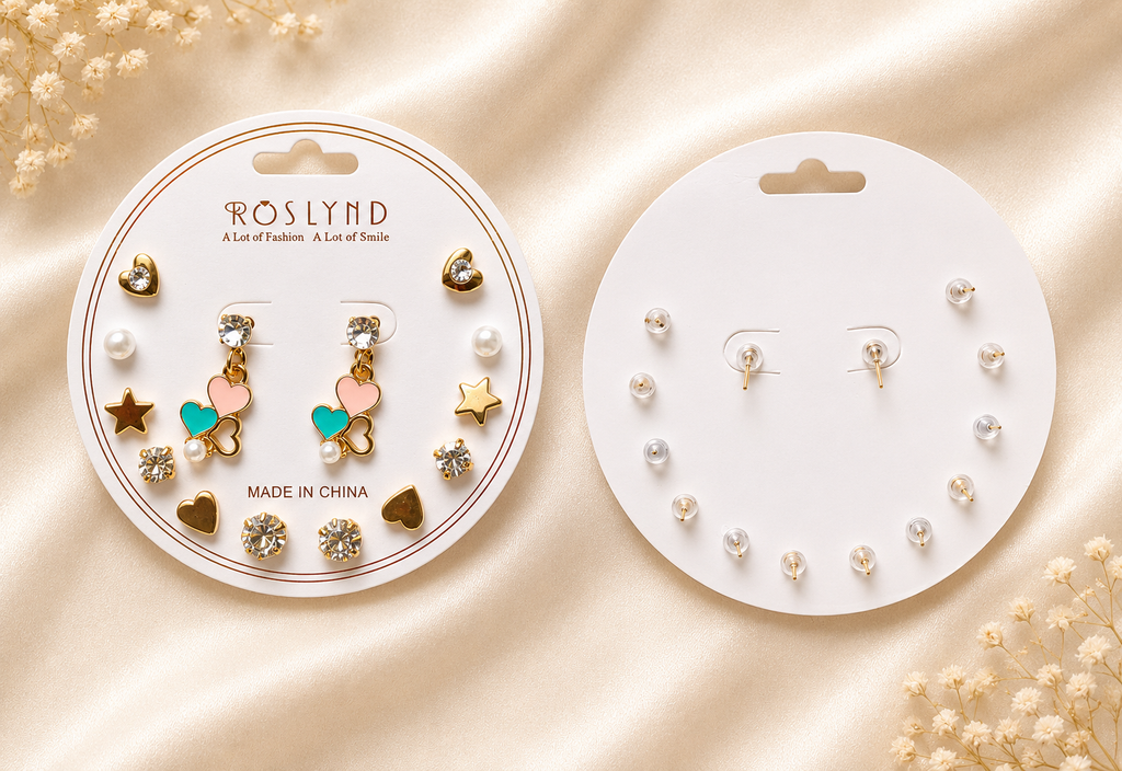 7 Pcs earring set combo of 5 - B