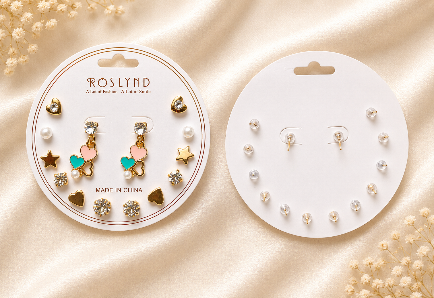 7 Pcs earring set combo of 5 - B