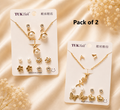 5 pcs Earring with Chain Set Combo 6