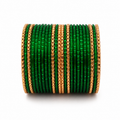 Green and Gold Metal Bangle